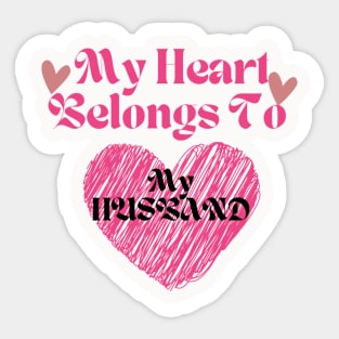 valentine's day 2023 , best gift for your love , couple , wife husband , boyfriend, girlfriend heart, love ,pink , read Sticker